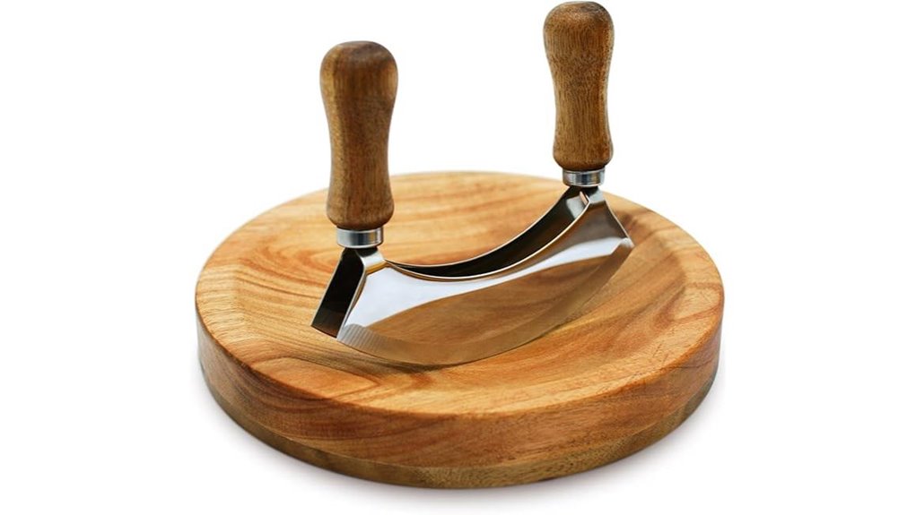 double blade recessed chopping board