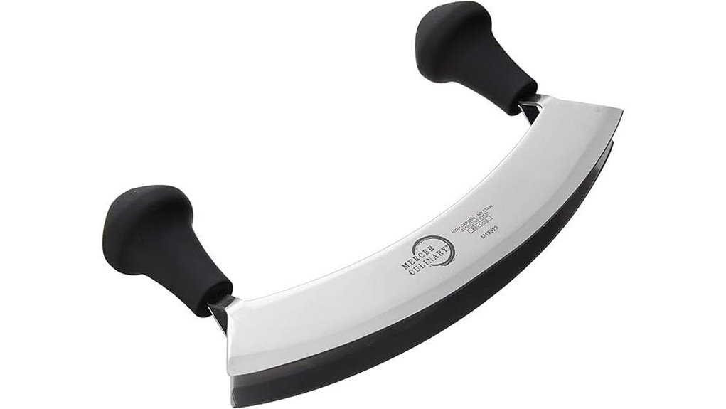 double bladed 8 inch mezzaluna