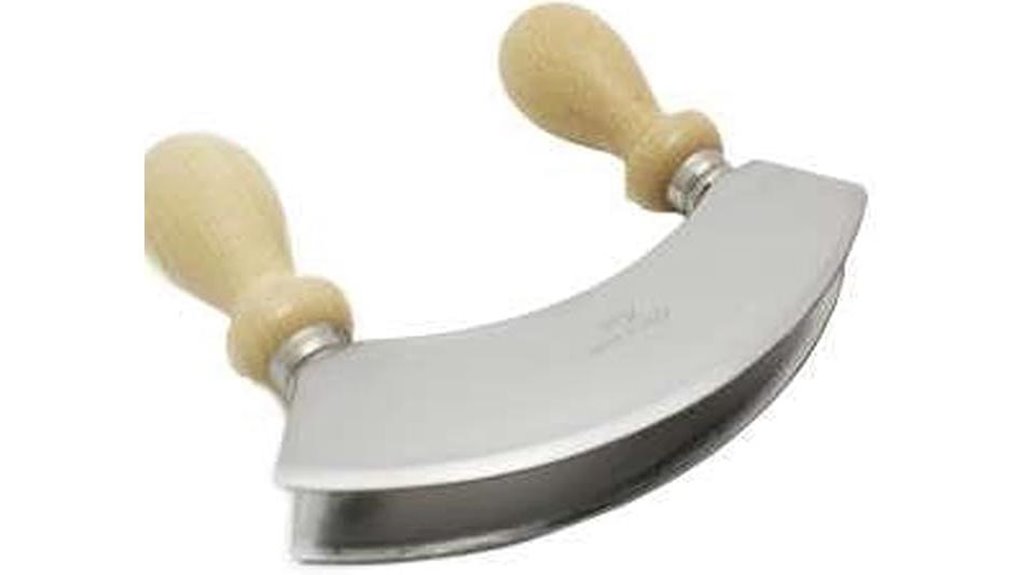 double bladed italian mezzaluna rocker