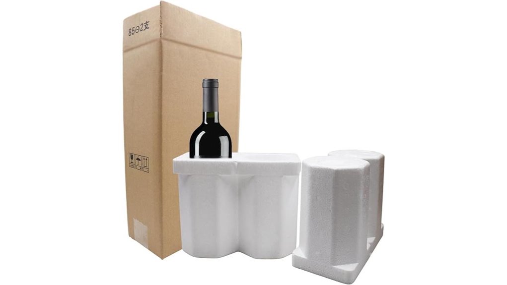 double bottle foam protected shipping