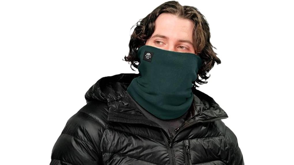 double layer fleece neck warmer