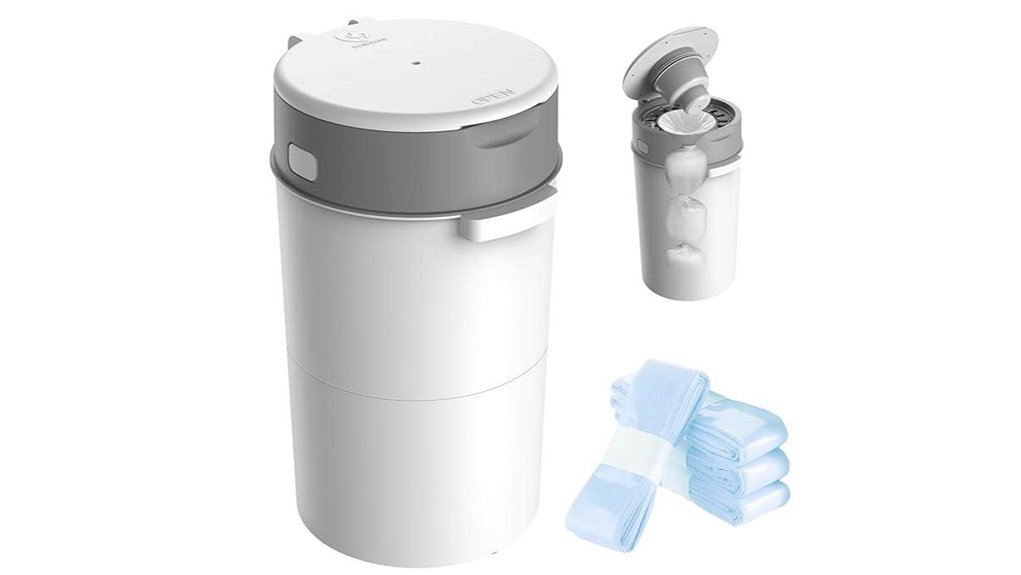 double odor locking diaper pail