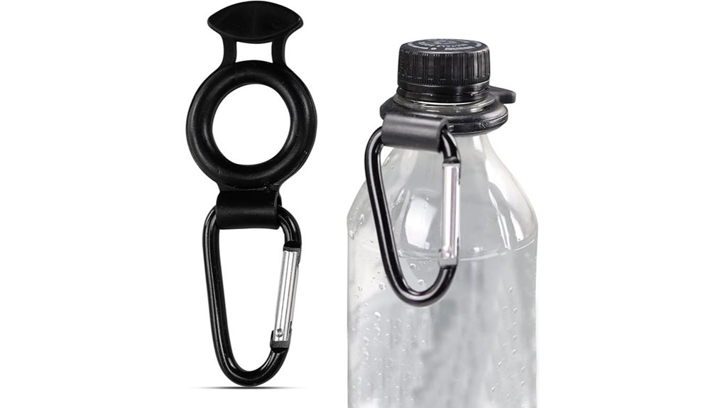double water bottle holders with carabiners