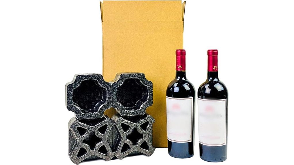 double wine bottle shipping box