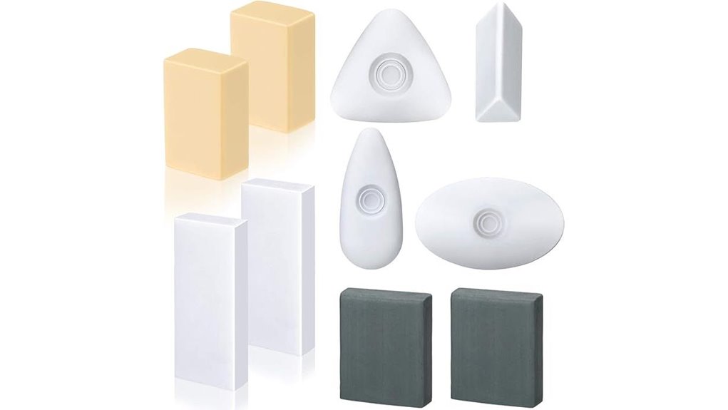 drawing kneaded and foam erasers