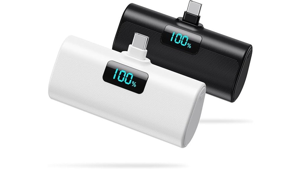 dual 5200mah usb c powerbanks