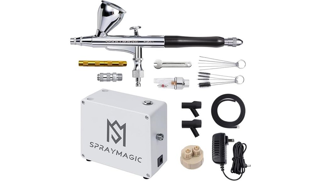 dual action gravity feed airbrush kit