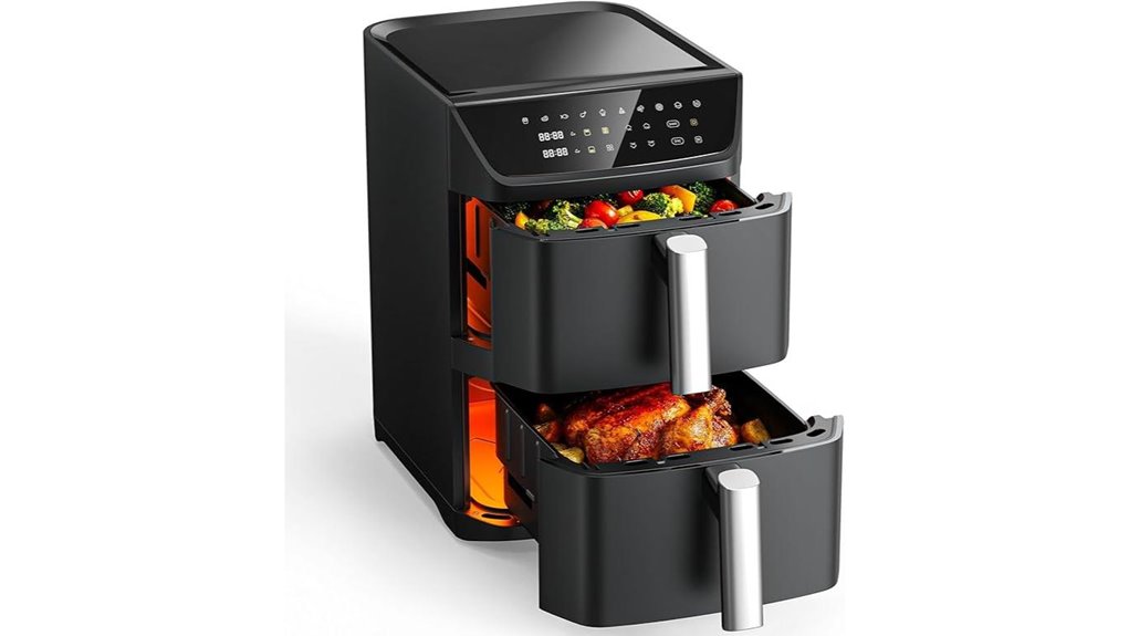 dual basket 12 6qt family airfryer