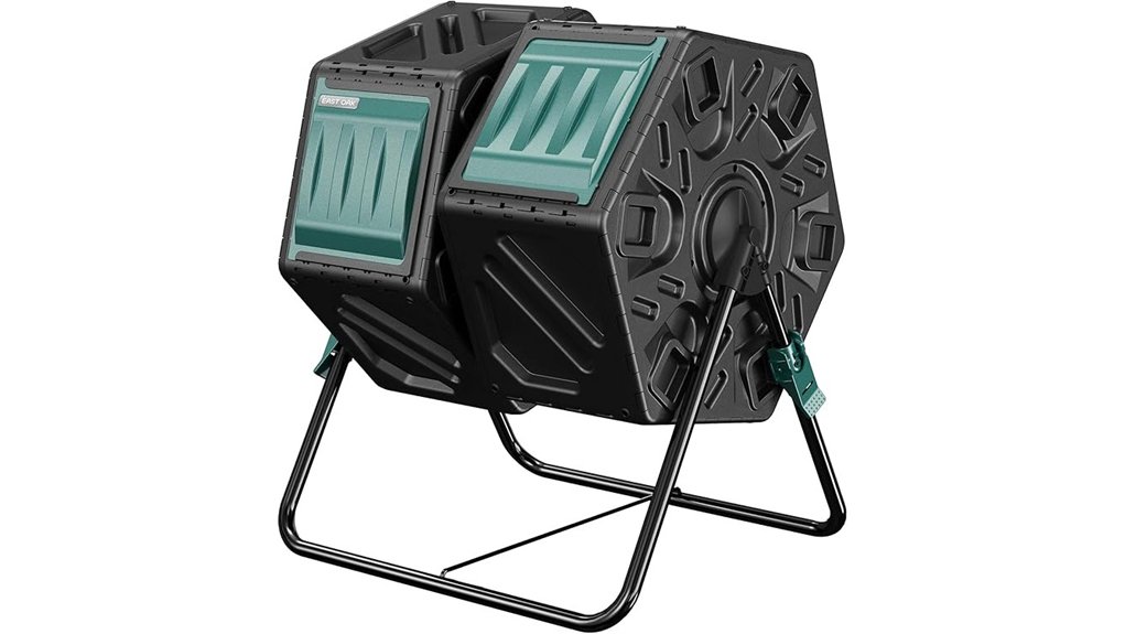 dual chamber 74l outdoor tumbler