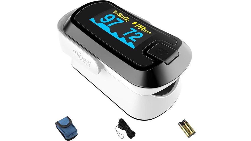 dual color oled finger oximeter