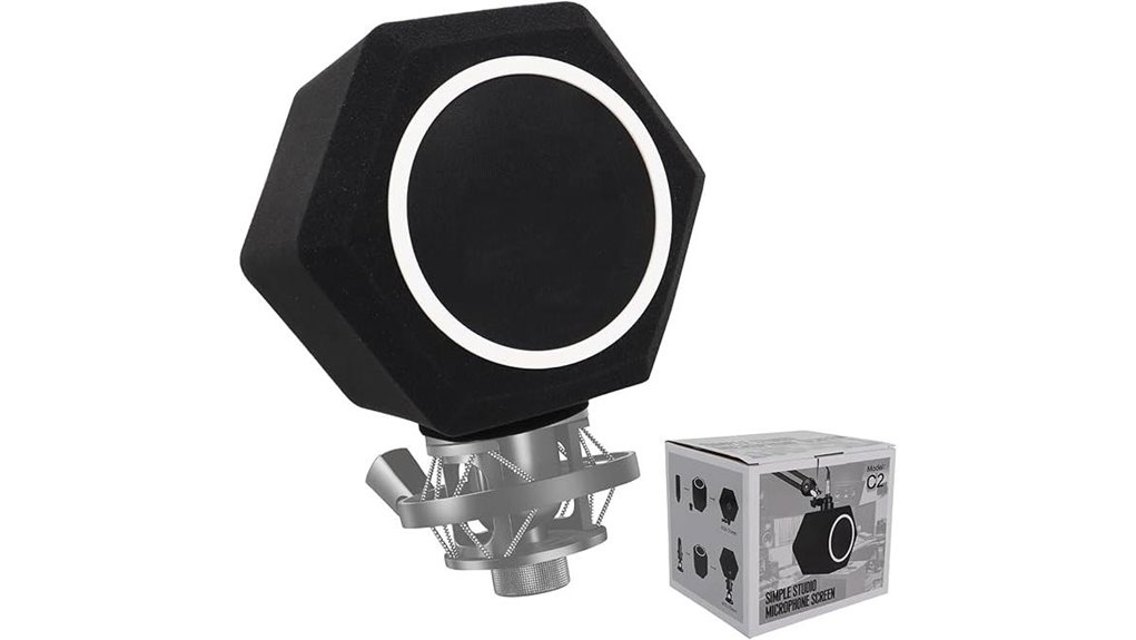 dual filter microphone isolation shield