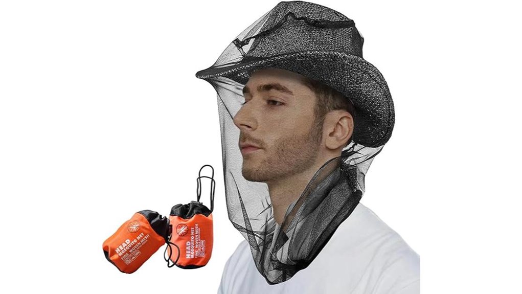 dual outdoor mosquito headnets