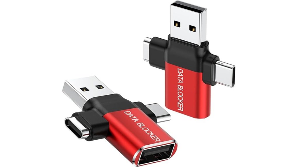 dual pack 4 in 1 usb blocker