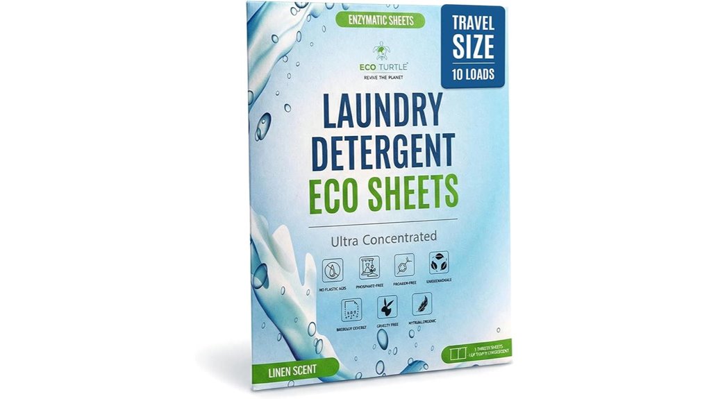 eco friendly travel laundry sheets