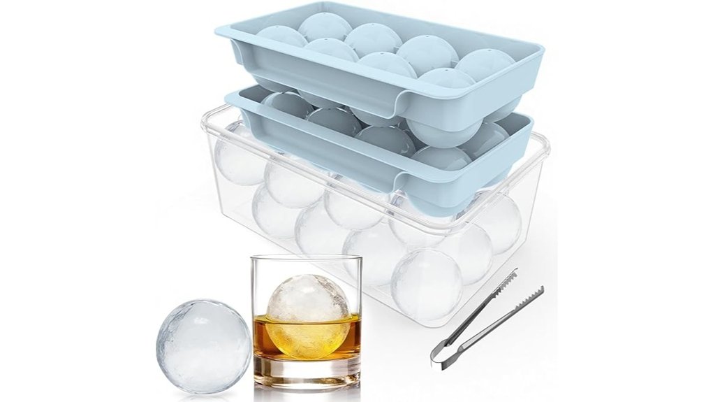 eight 2 5 inch ice spheres