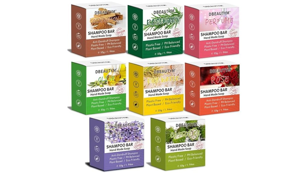 eight pack natural shampoo bars
