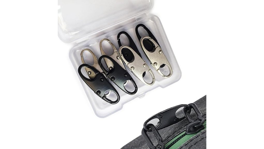 eight piece anti theft carabiner set