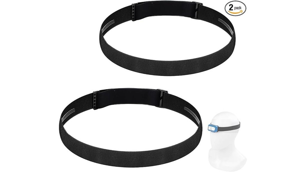 elastic headlamp replacement strap 2 pack