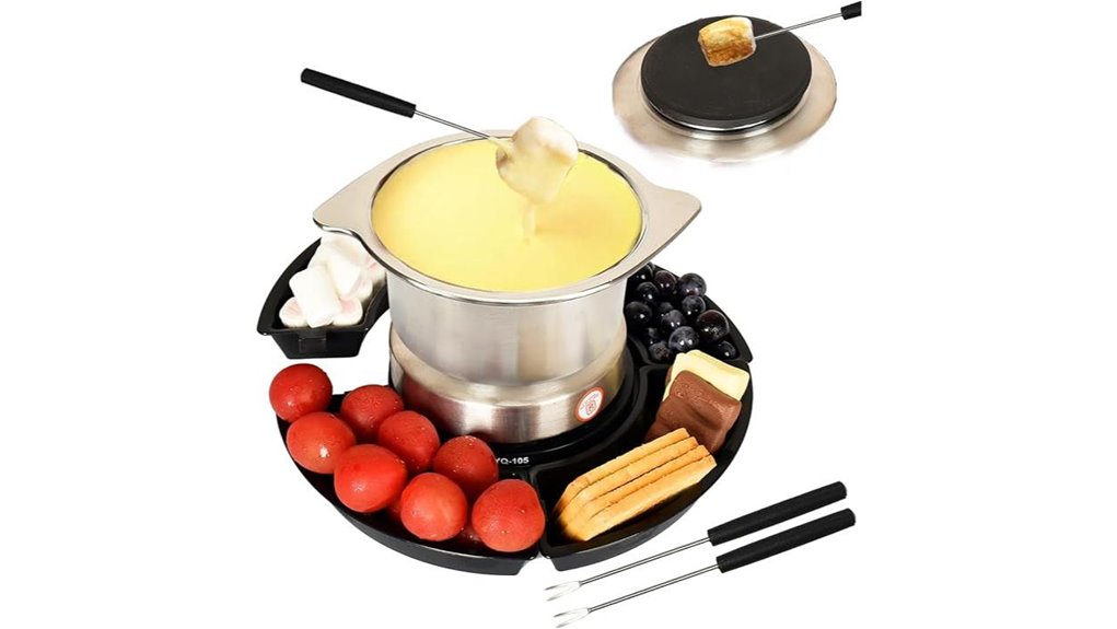 electric 2 in 1 fondue s mores maker