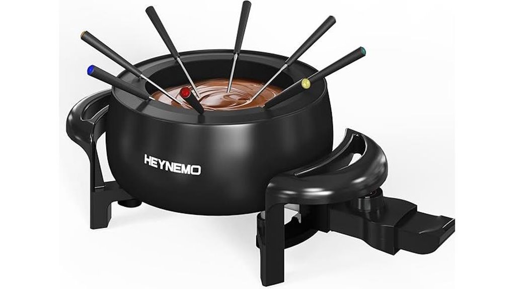 electric 3 quart fondue set