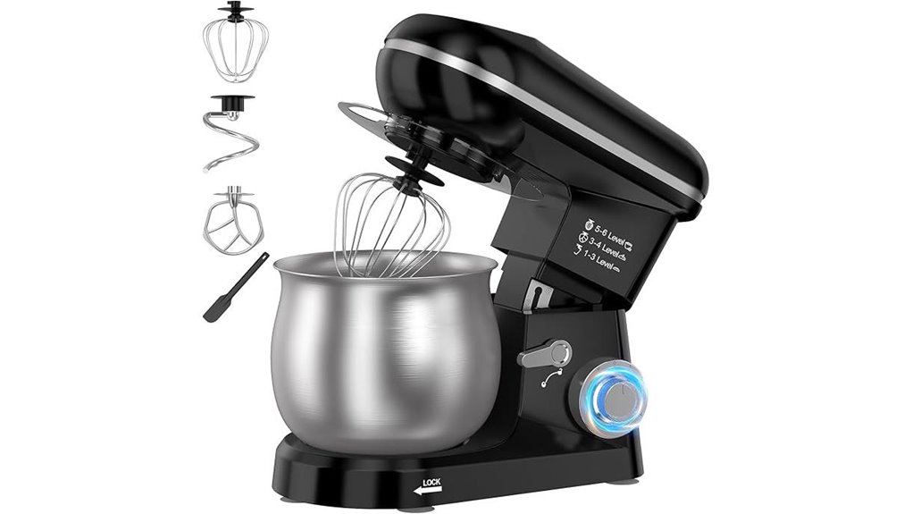 electric 5 3 quart tilt head stand mixer