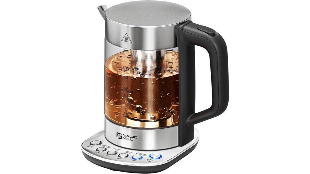electric tea kettle with infuser