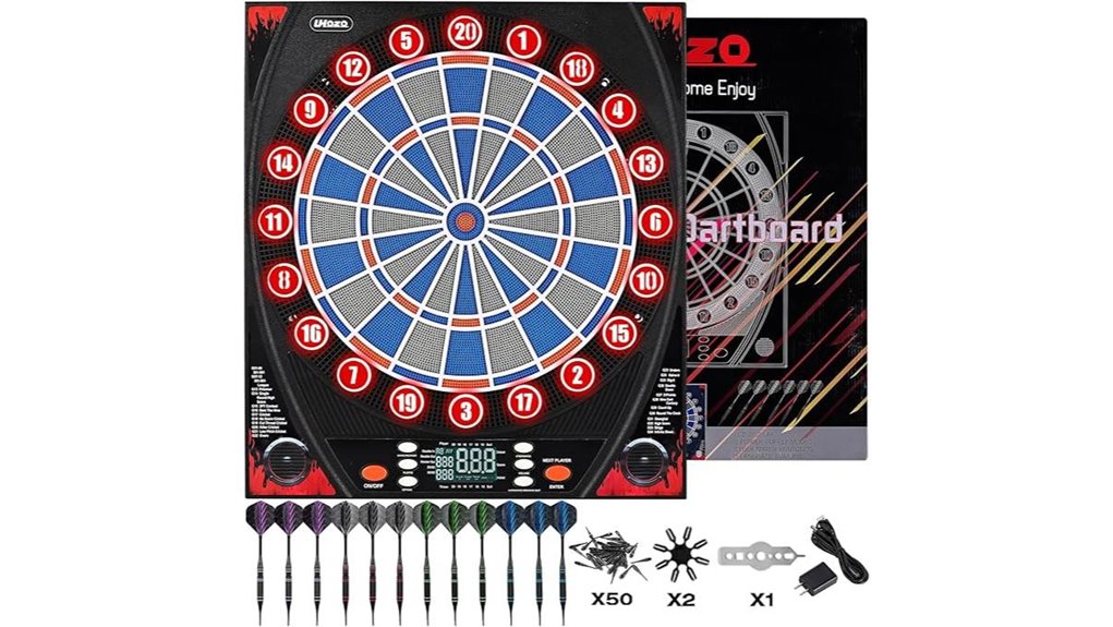 electronic dartboard with voice