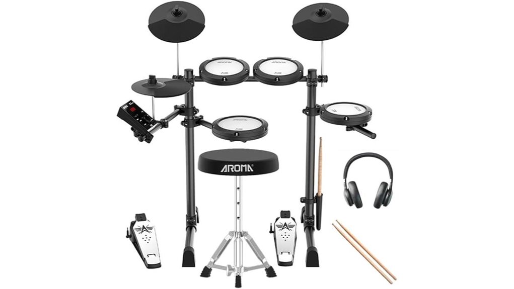 electronic drum kit with mesh