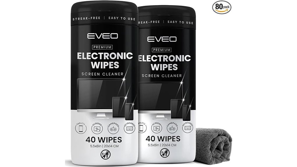 electronic screen cleaning wipes