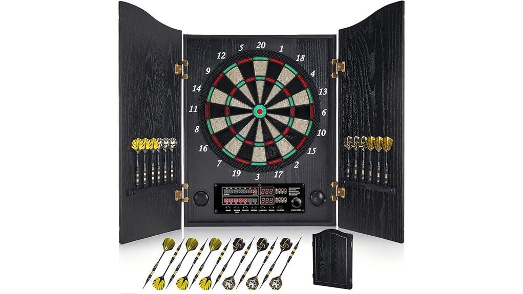 electronic soft tip dartboard cabinet