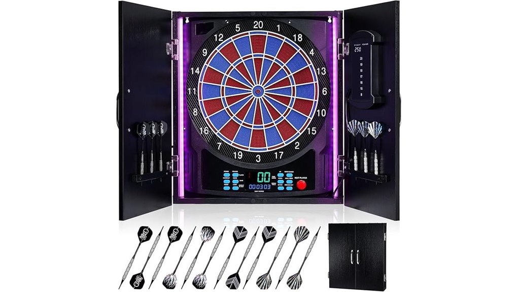 electronic soft tip dartboard set