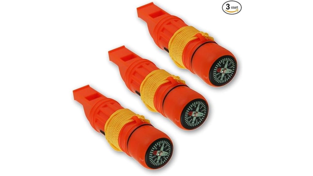 emergency 5 in 1 survival whistle