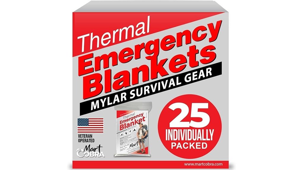 emergency mylar survival blankets pack