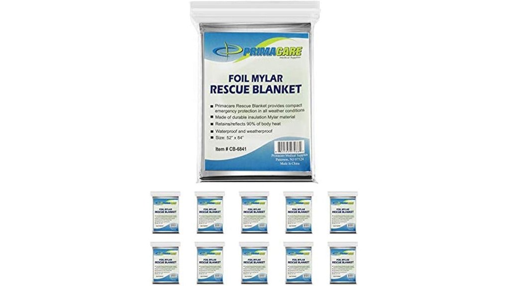 emergency mylar thermal blankets
