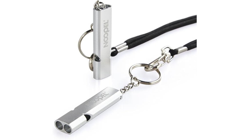 emergency whistle with lanyard keychain