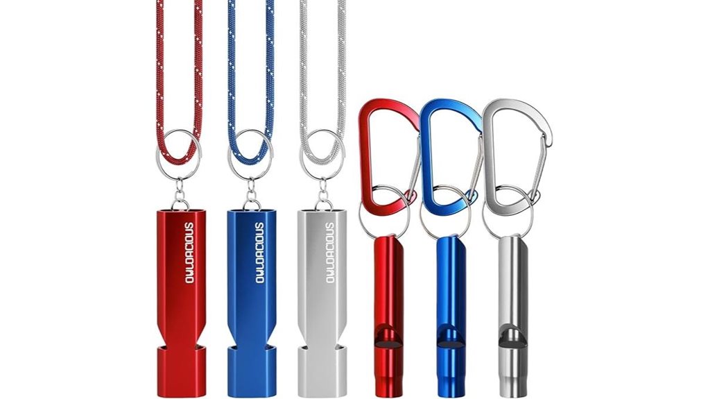 emergency whistle with lanyard