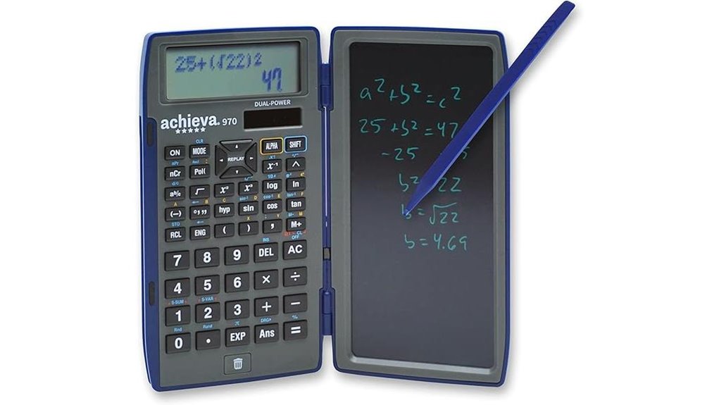 erasable lcd scientific calculator tablet