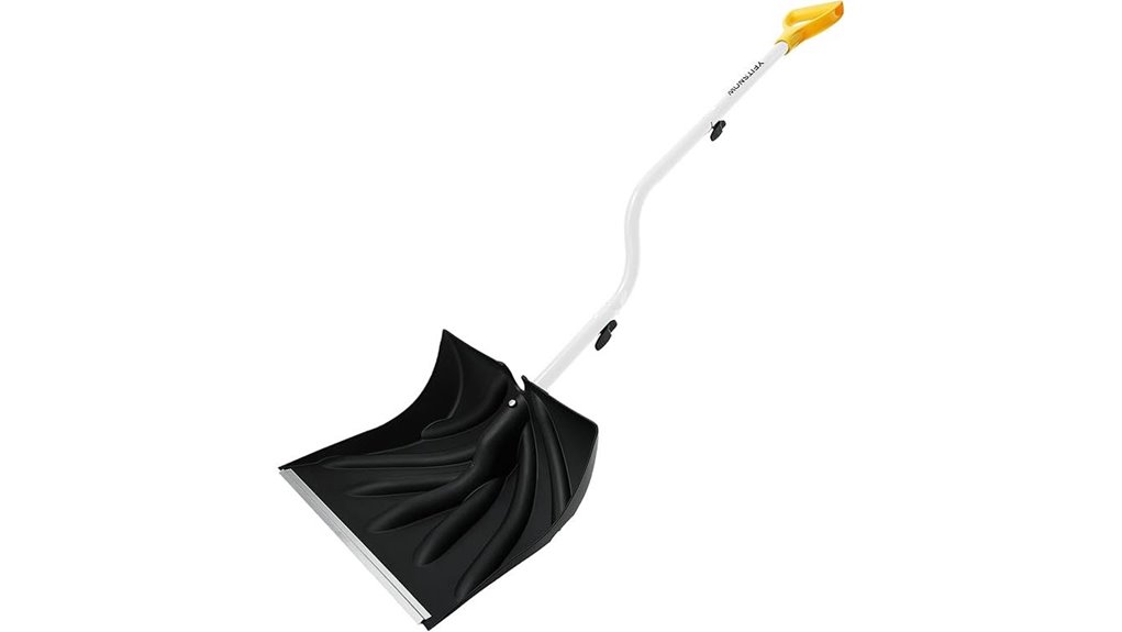 ergonomic 17 inch heavy duty snowshovel