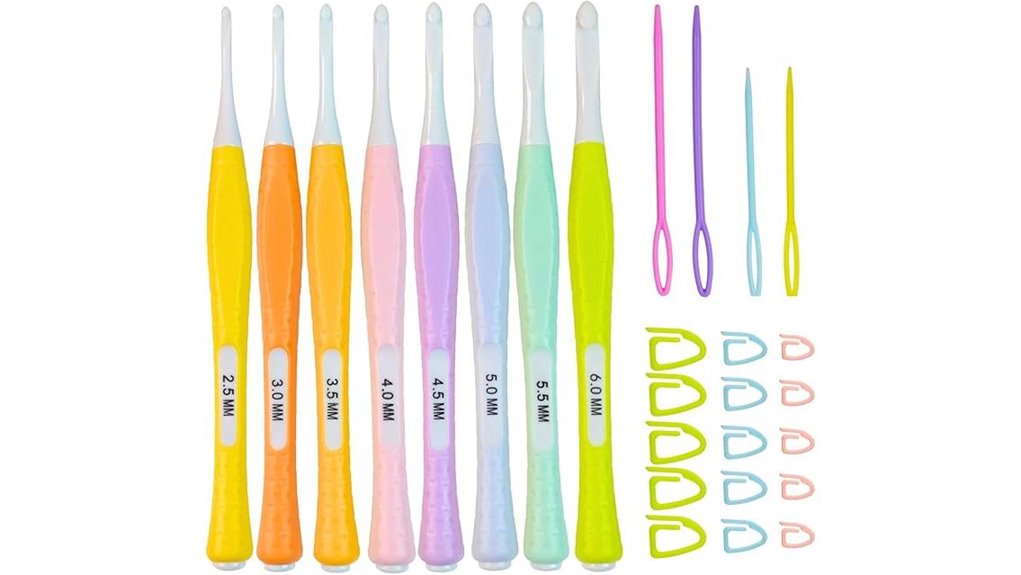 ergonomic crochet hook set