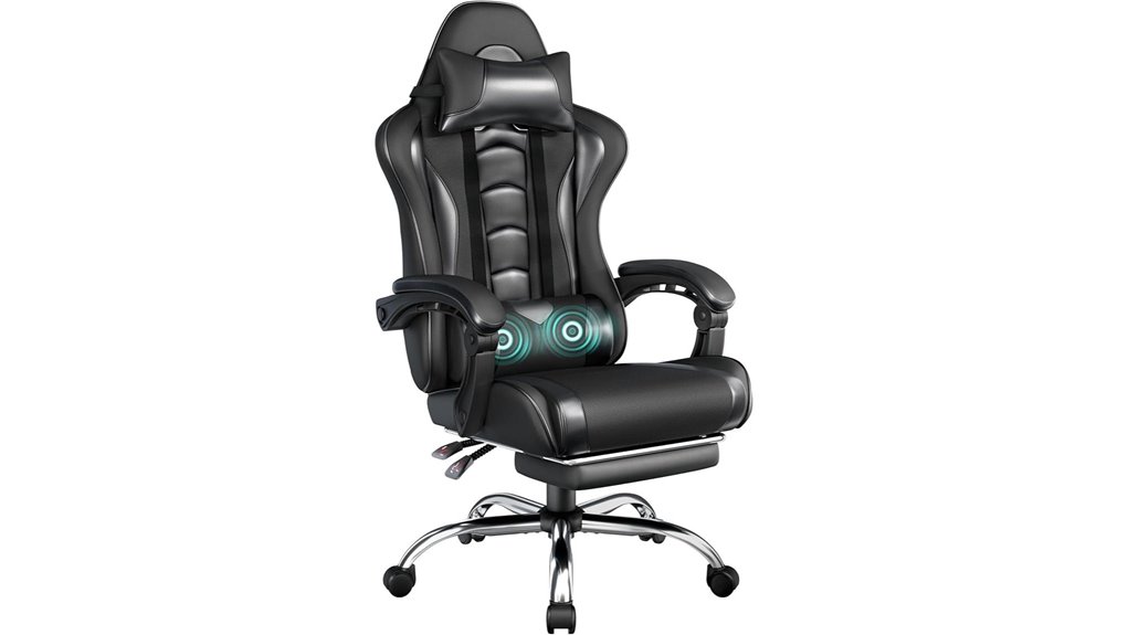 ergonomic gaming chair with massage