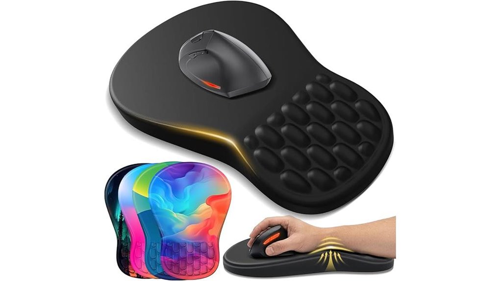 ergonomic gel memory foam