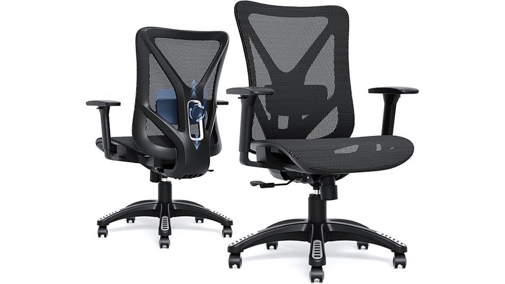 ergonomic mesh chair with lumbar