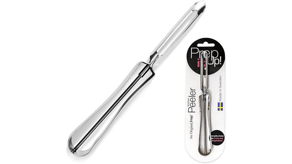 ergonomic rust resistant vegetable peeler