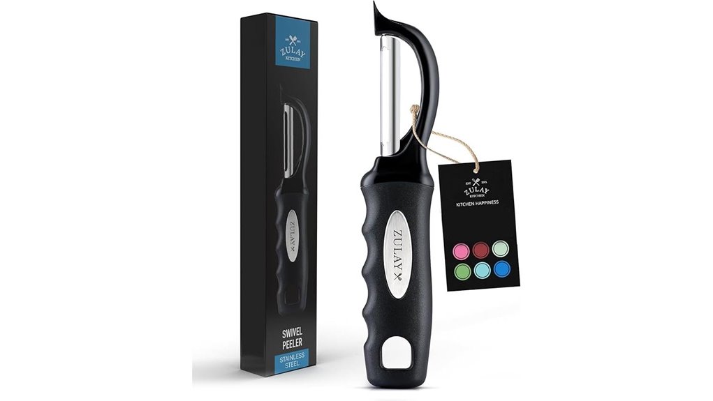 ergonomic swivel vegetable peeler