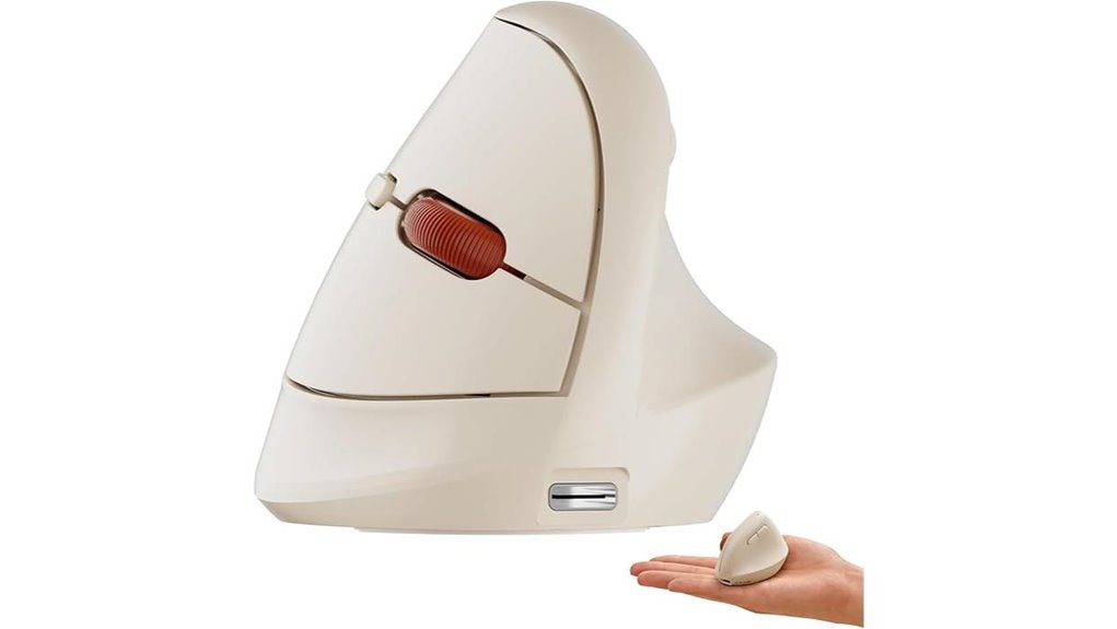 ergonomic vertical wireless mouse