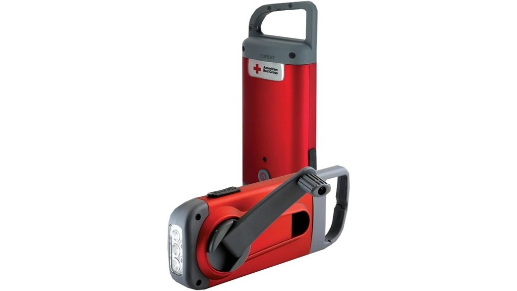 eton crank clip on flashlight