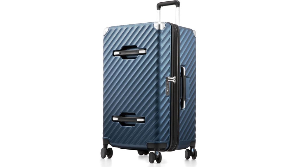 expandable 28 inch hard shell suitcase
