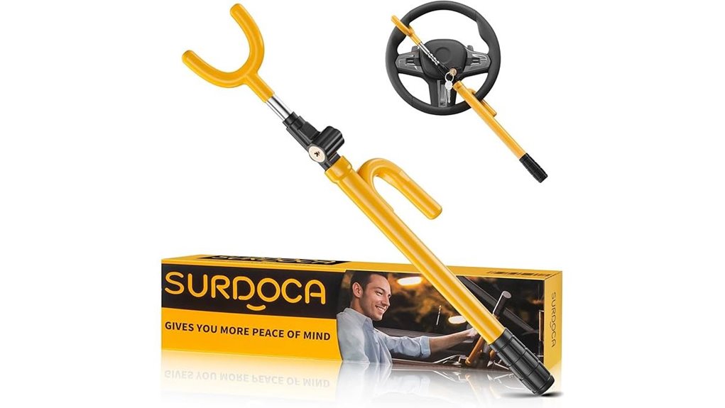 extendable anti theft steering lock