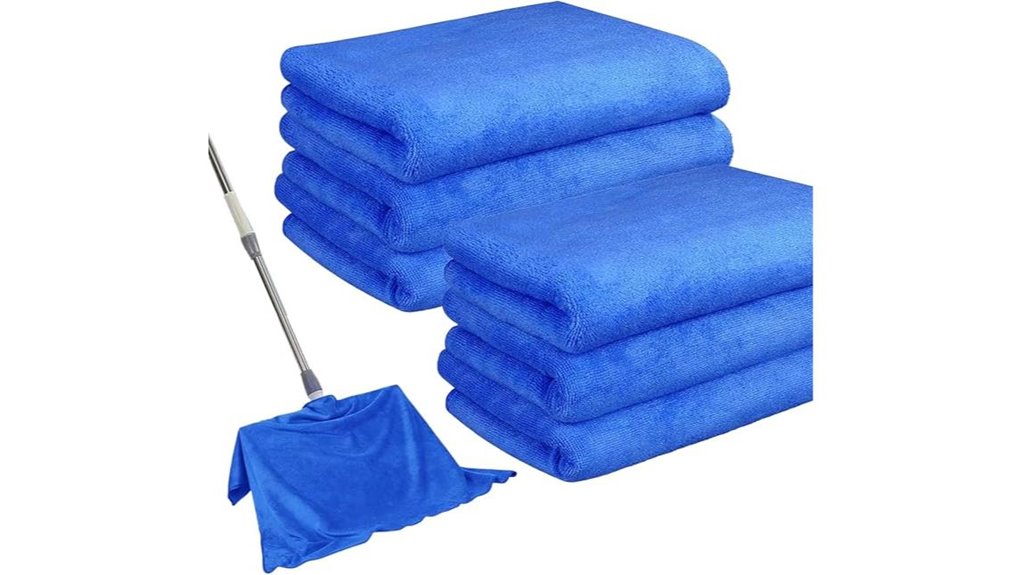 extra large blue microfiber cleaning cloths