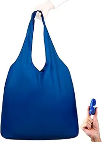 extra large navy foldable tote